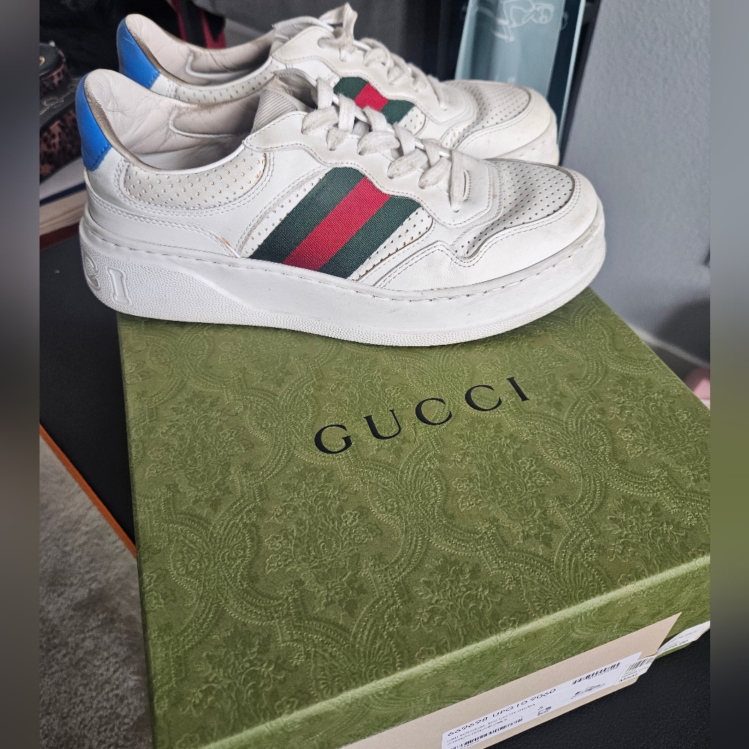 Gucci Chunky Lace-Up Sneaker Men White Us Sz 38/8